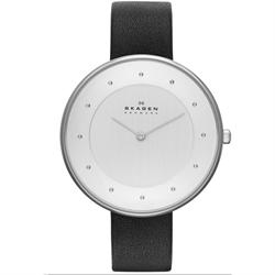 Image of Gitte blank stål quartz Dame ur fra Skagen, SKW2232